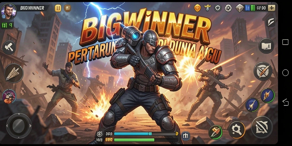 Screenshot menunjukkan aksi seru dalam game BIGWINNER.
