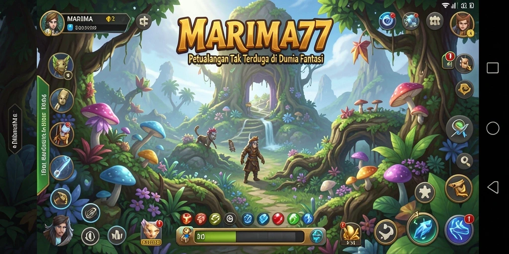 Screenshot gameplay MARIMA77 menampilkan aksi petualangan seru dan menantang.