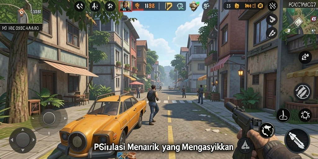 Tampilan gameplay PCPC7 yang menarik dengan elemen simulasi yang realistis.