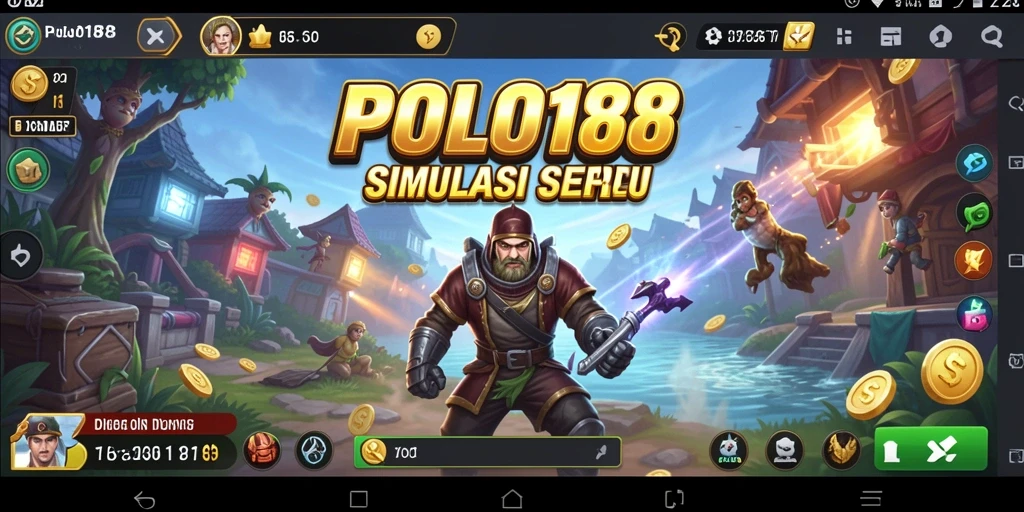 Tampilan gameplay seru dalam POLO188 dengan elemen simulasi.