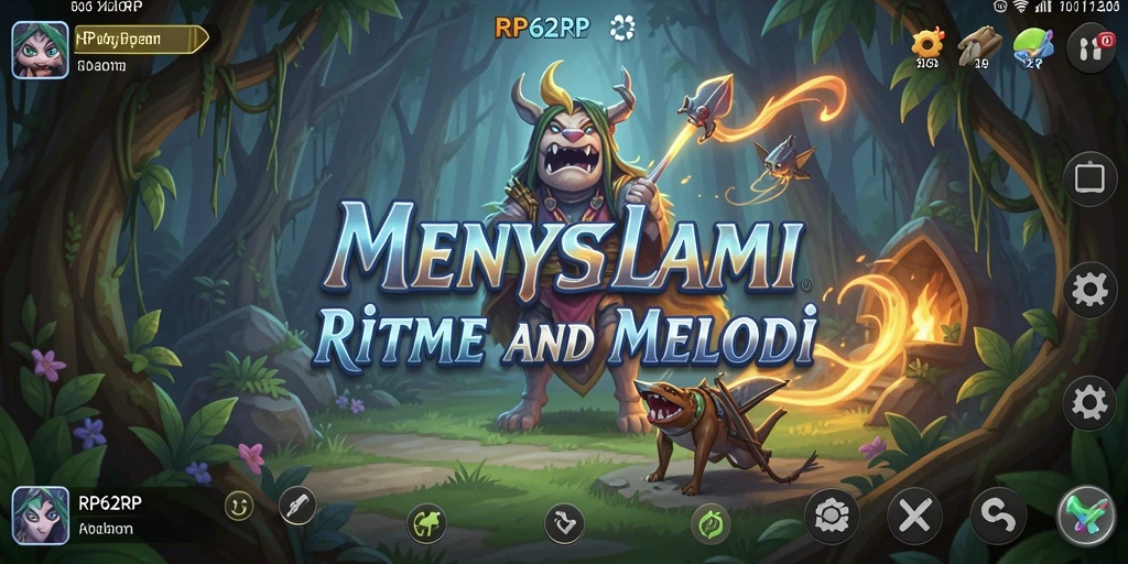 Screenshot gameplay RP62RP dengan berbagai pilihan musik.