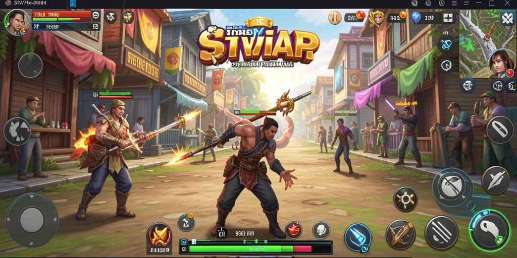 Screenshot gameplay SVIP9 menunjukkan pertempuran strategi yang mendebarkan.