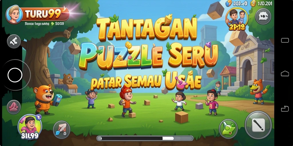 Tampilan gameplay TURU99 menampilkan berbagai teka-teki menantang dan interaksi menarik.